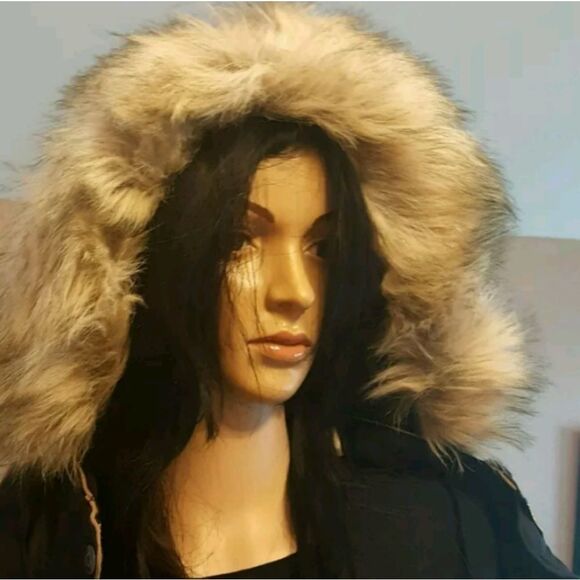 AEROPOSTALE PRINCE&FOX FULL ZIP  HOODED PARKA VEST - Picture 7 of 9